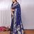 Navy blue navy blue banarasi sarees