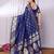 Navy blue navy blue banarasi sarees