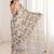 Multicolor sequinned pure chiffon ikat saree