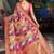 Pink ethnic motifs saree