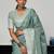 Green woven design zari saree