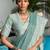 Green woven design zari saree