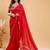 Red pure cotton saree