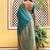 Green woven design zari silk blend saree