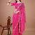 Pink bandhani embroidered designer bandhani saree