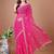 Pink bandhani embroidered bandhani saree