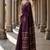 Purple warli silk blend designer banarasi saree