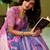 Multicolor striped pure cotton saree