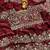 Maroon woven design embroidered satin fusion saree