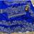 Blue woven design embroidered satin fusion saree