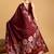 Maroon soft silk saree with unstitched blouse piece