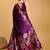 Purple woven design zari banarasi saree