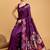 Purple woven design zari banarasi saree