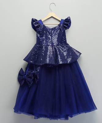 Blue Embroidered Cotton Silk Lehenga Set 5