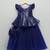 Blue Embroidered Cotton Silk Lehenga Set