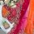 Multicolor woven design satin fusion saree