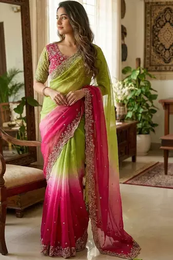 Multicolor elegant women sarees