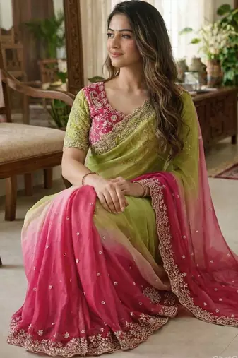 Multicolor elegant women sarees