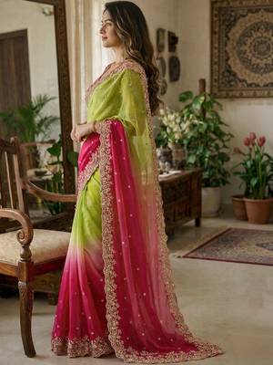 Multicolor elegant women sarees 3