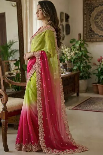 Multicolor elegant women sarees