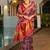 Navy blue pure silk patola saree