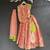 Peach Printed Cotton Silk Lehenga Set