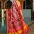 Red art silk patola saree