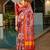 Red art silk patola saree