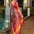 Red zari art silk patola saree