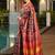 Red zari art silk patola saree