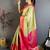 Lime woven design zari silk blend designer kanjeevaram saree