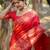 Red warli pure cotton saree
