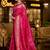 Pink woven design zari silk blend designer patola saree