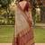Beige ethnic motifs zari designer banarasi saree