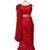 Red net designer kanjeevaram saree