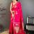 Pink woven design zari art silk banarasi saree