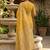 Yellow woven design pure cotton jamdani saree