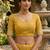 Yellow woven design pure cotton jamdani saree