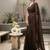 Coffee embellished zari pure cotton khadi saree