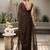 Coffee embellished zari pure cotton khadi saree