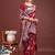 Maroon woven design zari silk blend designer banarasi saree