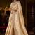 Gold woven design embroidered silk blend designer kanjeevaram saree