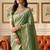 Olive woven design zari tissue designer banarasi saree