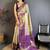Purple woven design zari silk blend designer kanjeevaram saree