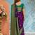Purple zari art silk saree