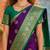 Purple zari art silk saree