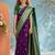 Purple zari art silk designer kanjeevaram saree