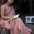 Pink designer digital printed pure linen saree