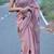 Pink designer digital printed pure linen saree