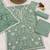 Green embroidered faux georgette sharara suit